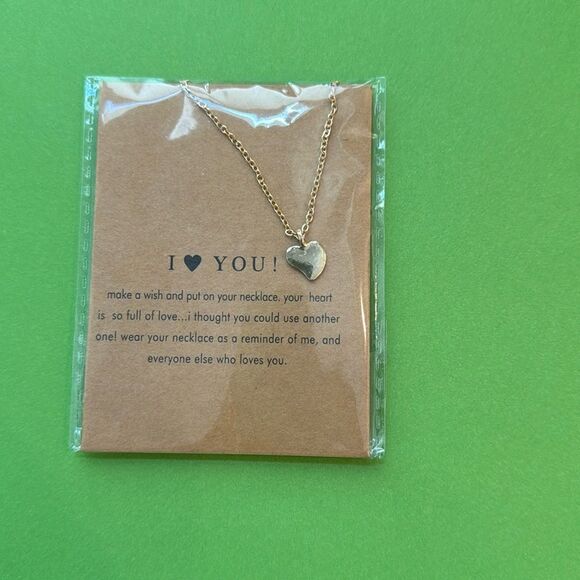 I LoveYou Heart Necklace - Picture 1 of 2